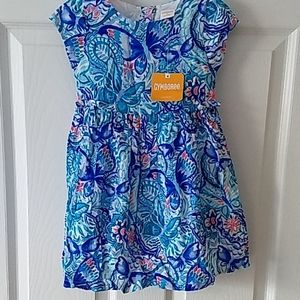 Gymboree blue butterfly dress